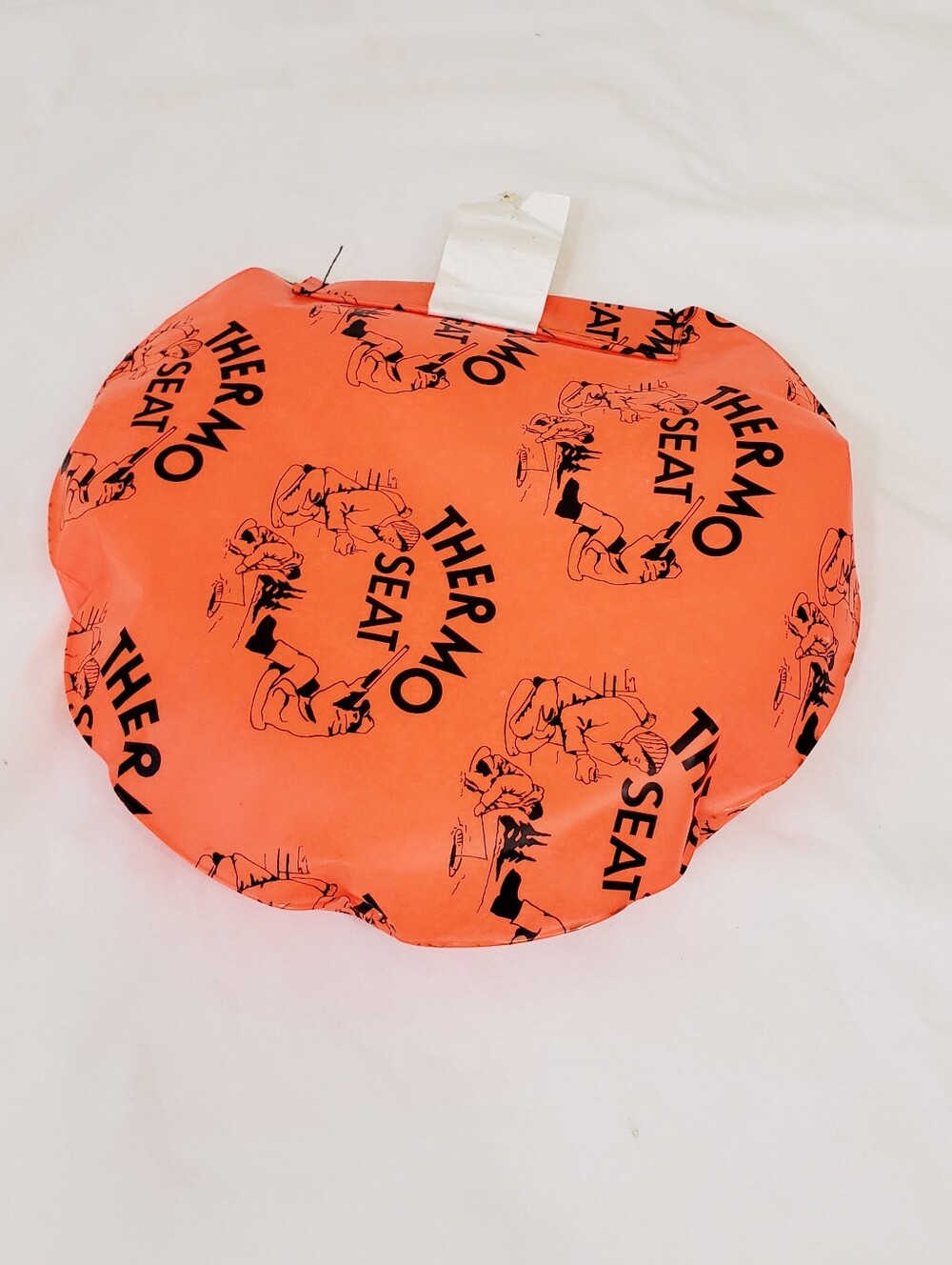 Vintage Thermo Seat Cushion Allen Company Orange Camping Fishing Hunting EUC